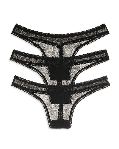 On Gossamer Hip G Thongs, Set of 3