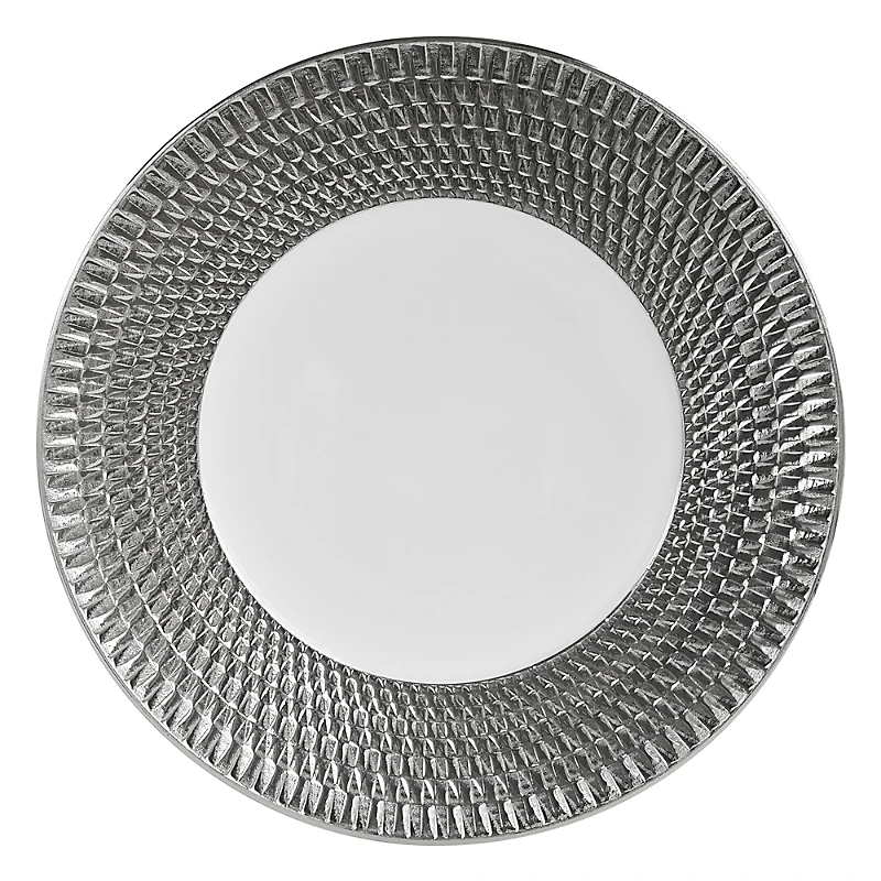Bernardaud Twist Platinum Service Plate - Exclusive