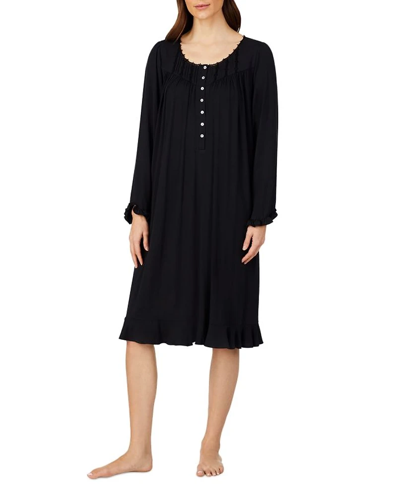 Lace Trim Waltz Jersey Nightgown