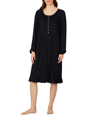 Eileen West Lace Trim Waltz Jersey Nightgown