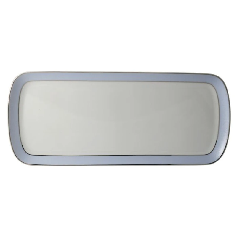 Dune Blue Rectangular Cake Platter