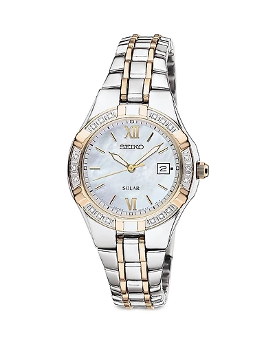 Seiko Diamond Solar Watch, 29mm