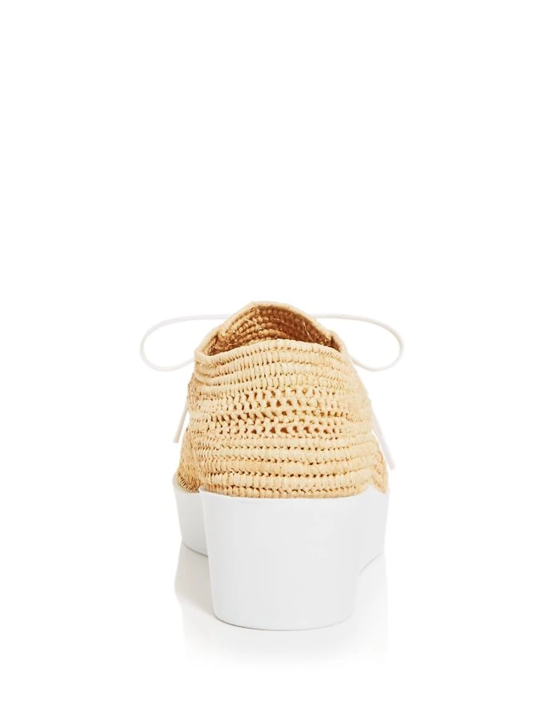 Women's Lisa Woven Wedge Platform Oxfords