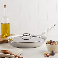 Stainless Steel 12" Fry Pan with Lid