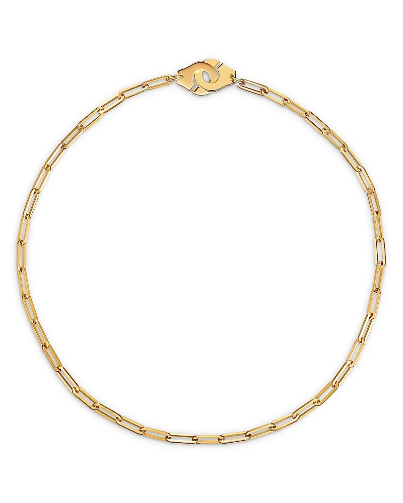 Dinh Van 18K Yellow Gold Menottes Chain Necklace, 17.3