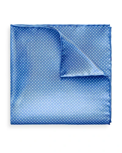 Eton Polka Dot Silk Pocket Square