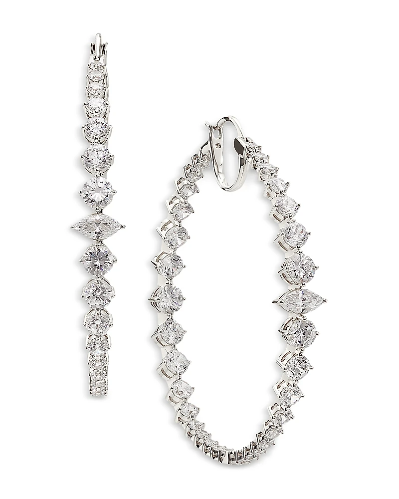 Nadri Leah Statement Hoop Earrings