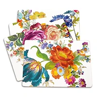 MacKenzie-Childs Flower Market Cork Back Placemats, Set of 4
