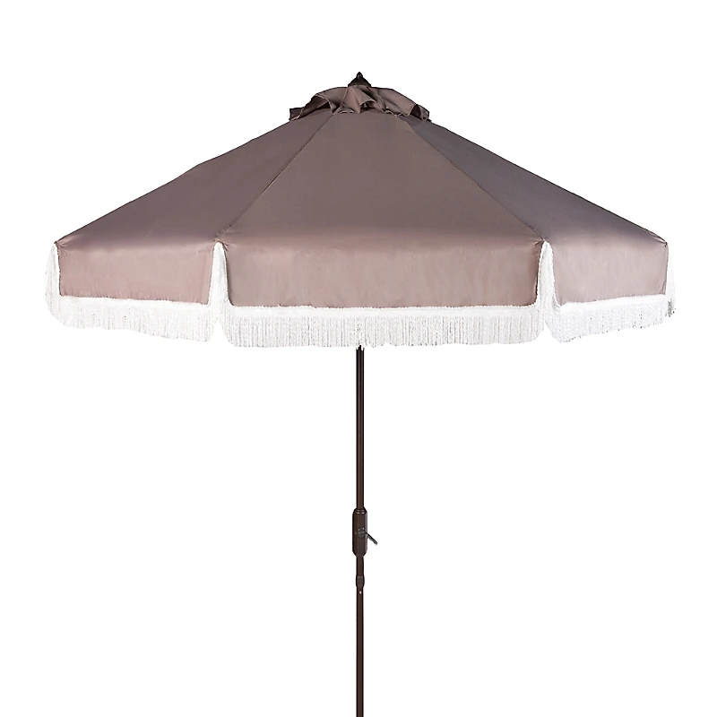 Safavieh Fabia Fringe 9 Ft Crank Umbrella