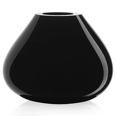 Orrefors Ebon Black Vase, Medium