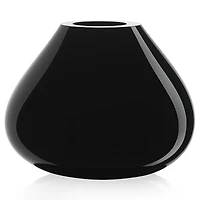 Orrefors Ebon Black Vase, Medium