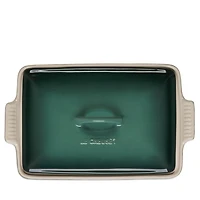 Stoneware 4 Quart Covered Rectangular Casserole
