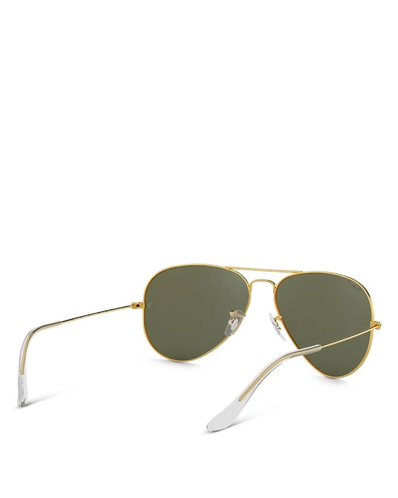 Unisex Polarized Brow Bar Aviator Sunglasses