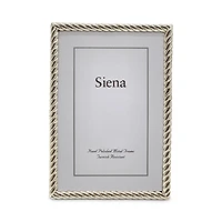 Siena Silver Rope 5 x 7 Picture Frame