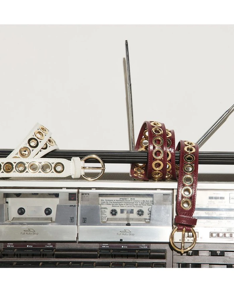 Women's Adelia Leather Grommet Belt