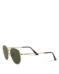 Icons Polarized Hexagonal Sunglasses, 51mm