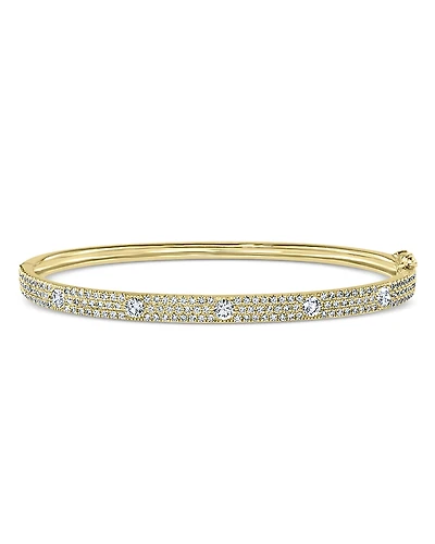 Bloomingdale's Fine Collection Diamond Pave Bangle Bracelet