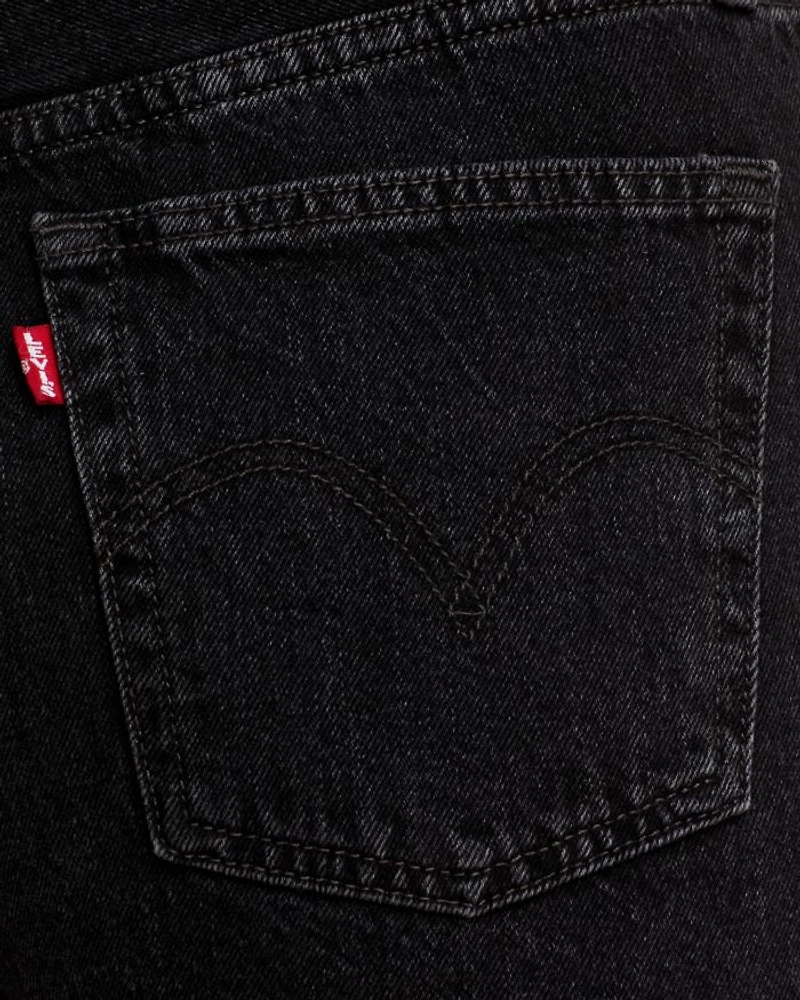 501 Mid Thigh Denim Shorts Lunar Black