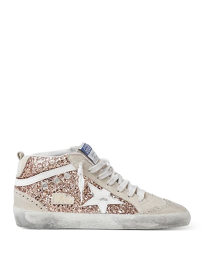 Golden Goose Deluxe Brand Women's Mid Star Glitter Top Sneakers