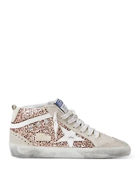 Golden Goose Deluxe Brand Women's Mid Star Glitter Top Sneakers