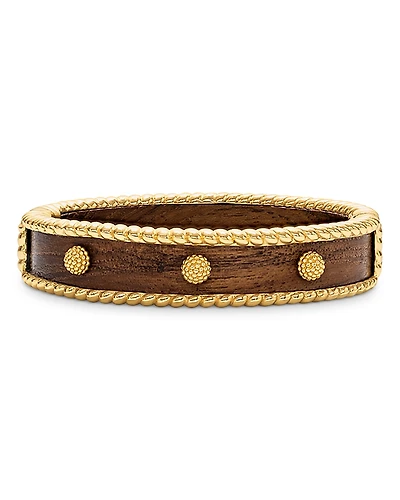 Capucine De Wolf Berry Teak Bangle Bracelet