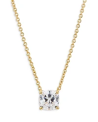 Modern Love Cushion Cut Pendant Necklace, 16"-18"