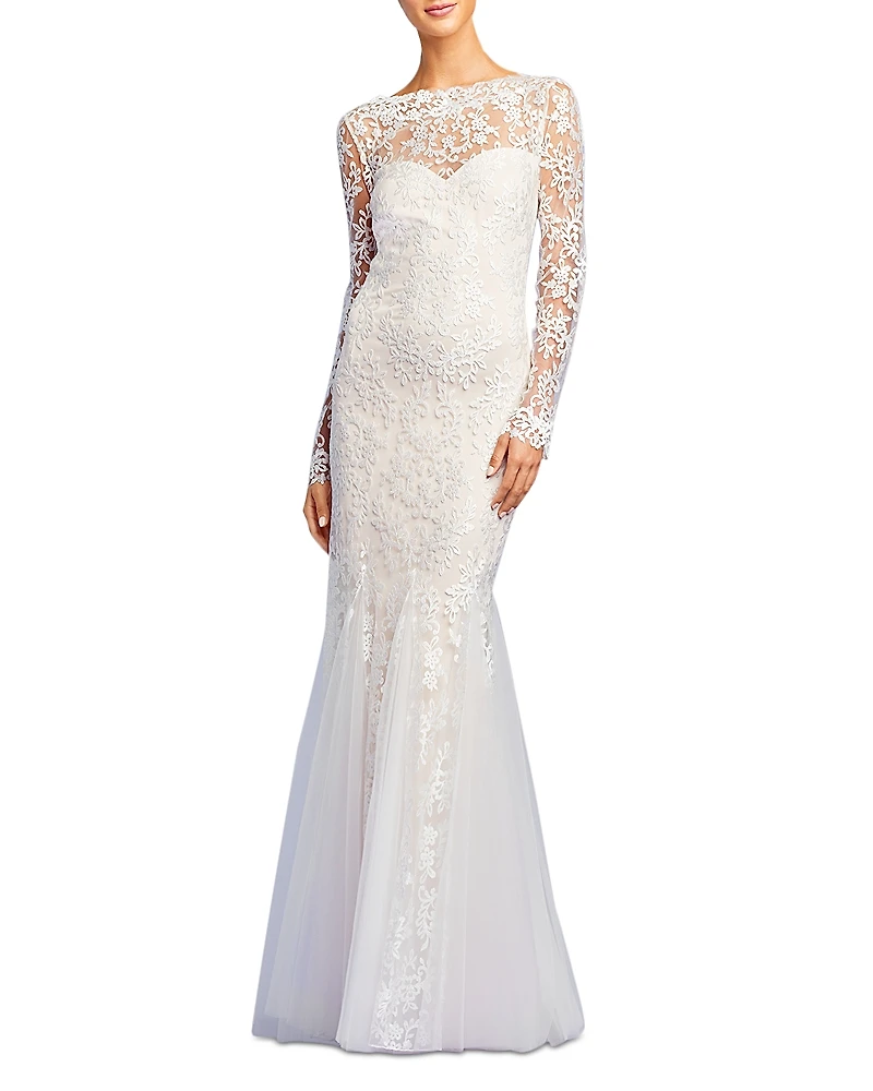 Tadashi Shoji Cabot Embroidered Tulle Gown