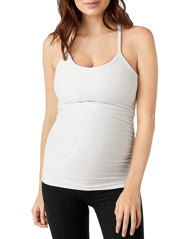 Beyond Yoga Slim Fit Spacedye Racerback Maternity Tank Top