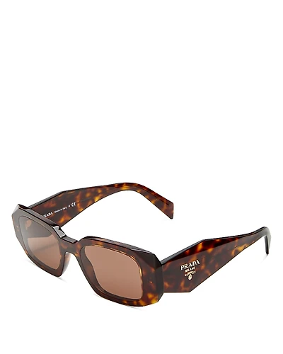 Prada Symbole Rectangular Sunglasses, 49mm