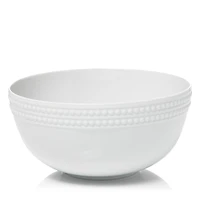 L'Objet Perlee White Serving Bowl