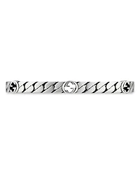 Sterling Silver Interlocking G Cuff Bangle Bracelet