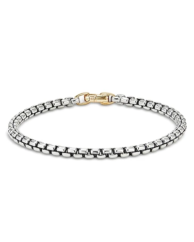 David Yurman 14K Yellow Gold & Sterling Silver Bel Aire Rounded Box Link Bracelet
