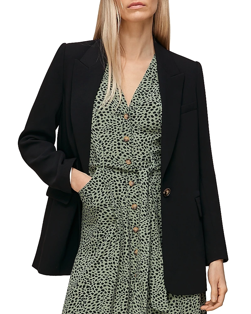 Whistles Crepe Boyfriend Blazer