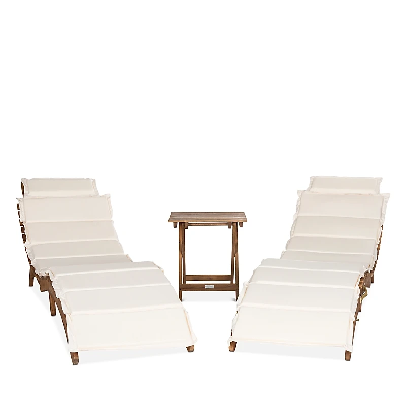 Safavieh Pacifica 3 Piece Outdoor Lounge Set