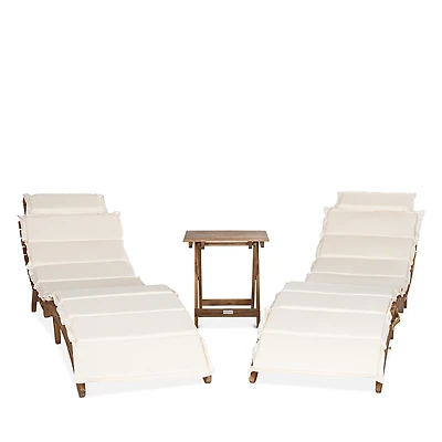 Safavieh Pacifica 3 Piece Outdoor Lounge Set