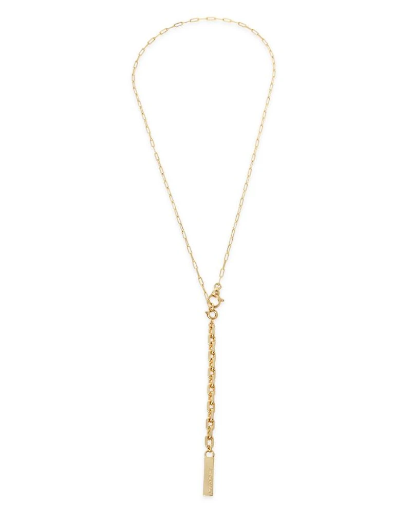 Oval Link Chain Convertible Necklace, 18"
