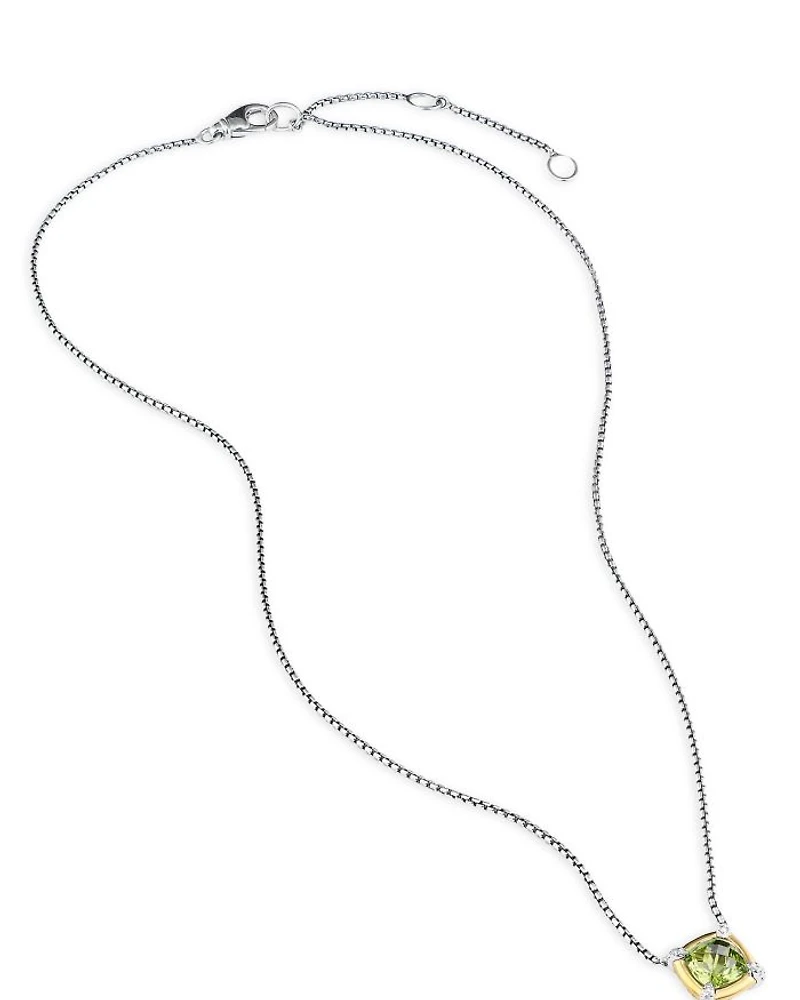 Petite Chatelaine® Gemstone & Diamond Pendant Necklace Collection with 18K Yellow Gold