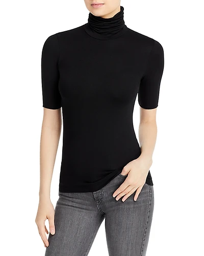 Majestic Filatures Mock Neck Tee