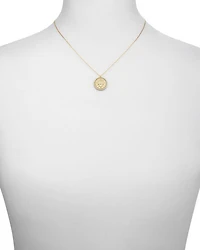 G Hamsa Pavé Evil Eye Pendant Necklace in 14K Gold Plated Sterling Silver, 16"-18"