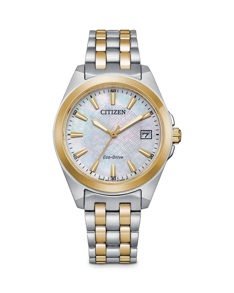 Women's Two-Tone Stainless Steel Bracelet Watch, 33mm