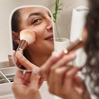 Viva Large Cosmetic Organizer with Removable Mirror, Shell