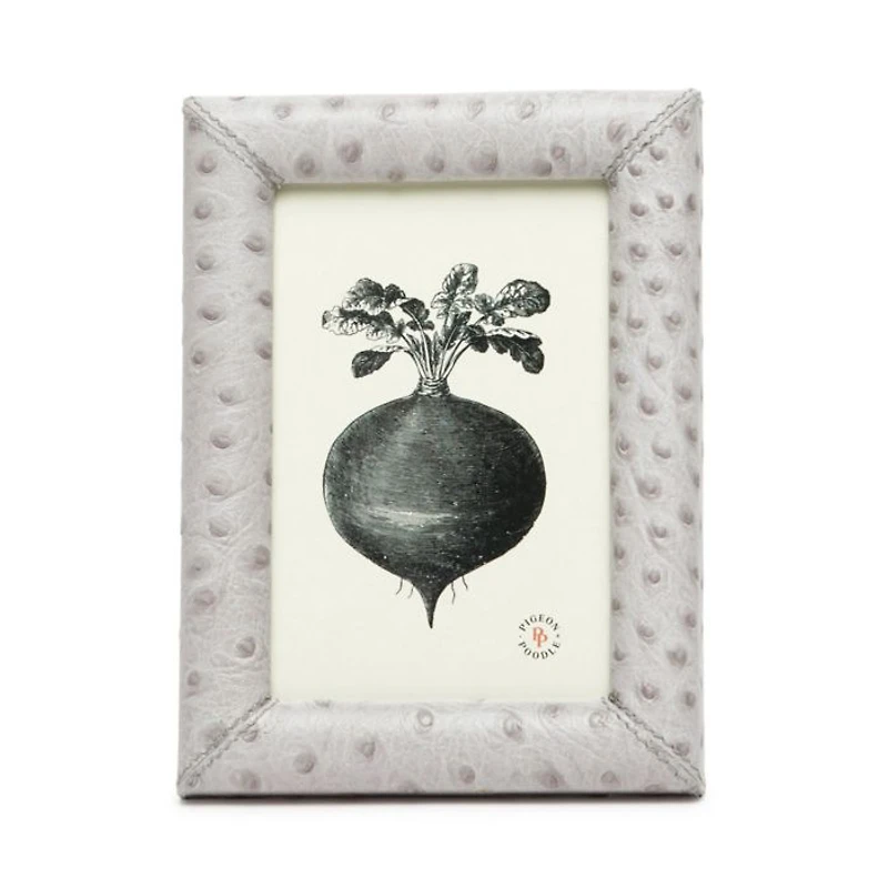 Witney Ostrich Leather Frame, 4" x 6"