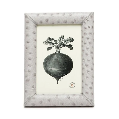 Witney Ostrich Leather Frame, 4" x 6"