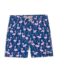 Tom & Teddy Boys' Flamingo Swim Trunks - Little Kid, Big Kid