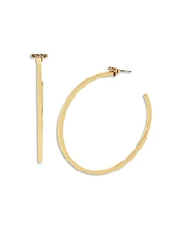 Allsaints Pave Bar Large Hoop Earrings