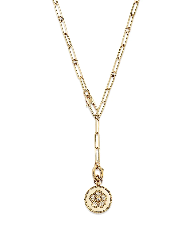 Roberto Coin Daisy Diamond Y Necklace