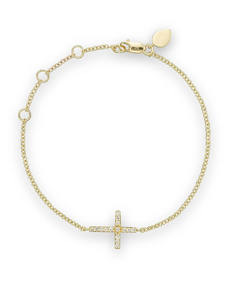 Meira T 14K Yellow Gold Cross Bracelet