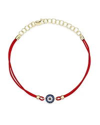 Meira T Diamond, Blue Sapphire And 14K Yellow Gold Evil Eye Bracelet