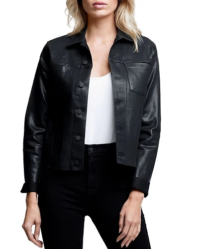Janelle Coated Trucker Jacket