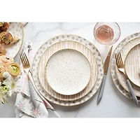 Ares Oro & Light Gray 5-Piece Place Setting